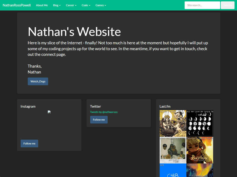 Website in 2014